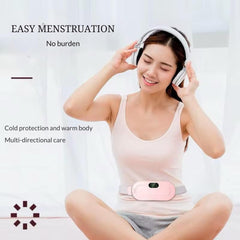 Bloat No More heating pad includes USB-C recharge for easy power on the go.
