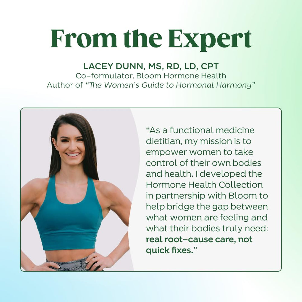Bloom Nutrition Balance pairing image encouraging PMS symptom support