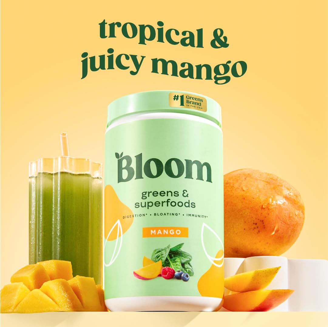 Bloom Nutrition blend with digestive enzymes and probiotics for digestion support