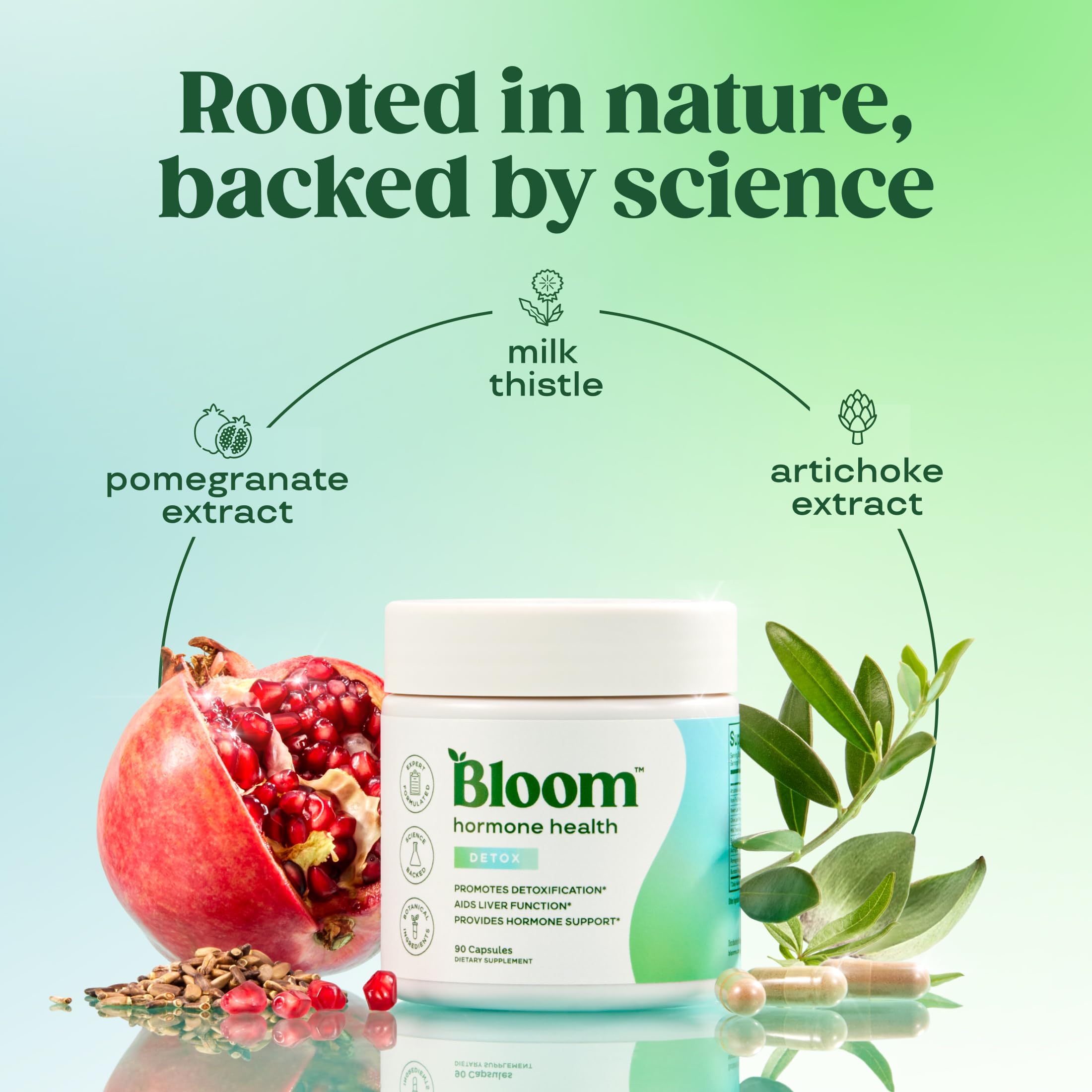 Bloom Nutrition Milk Thistle Extract capsules for liver support