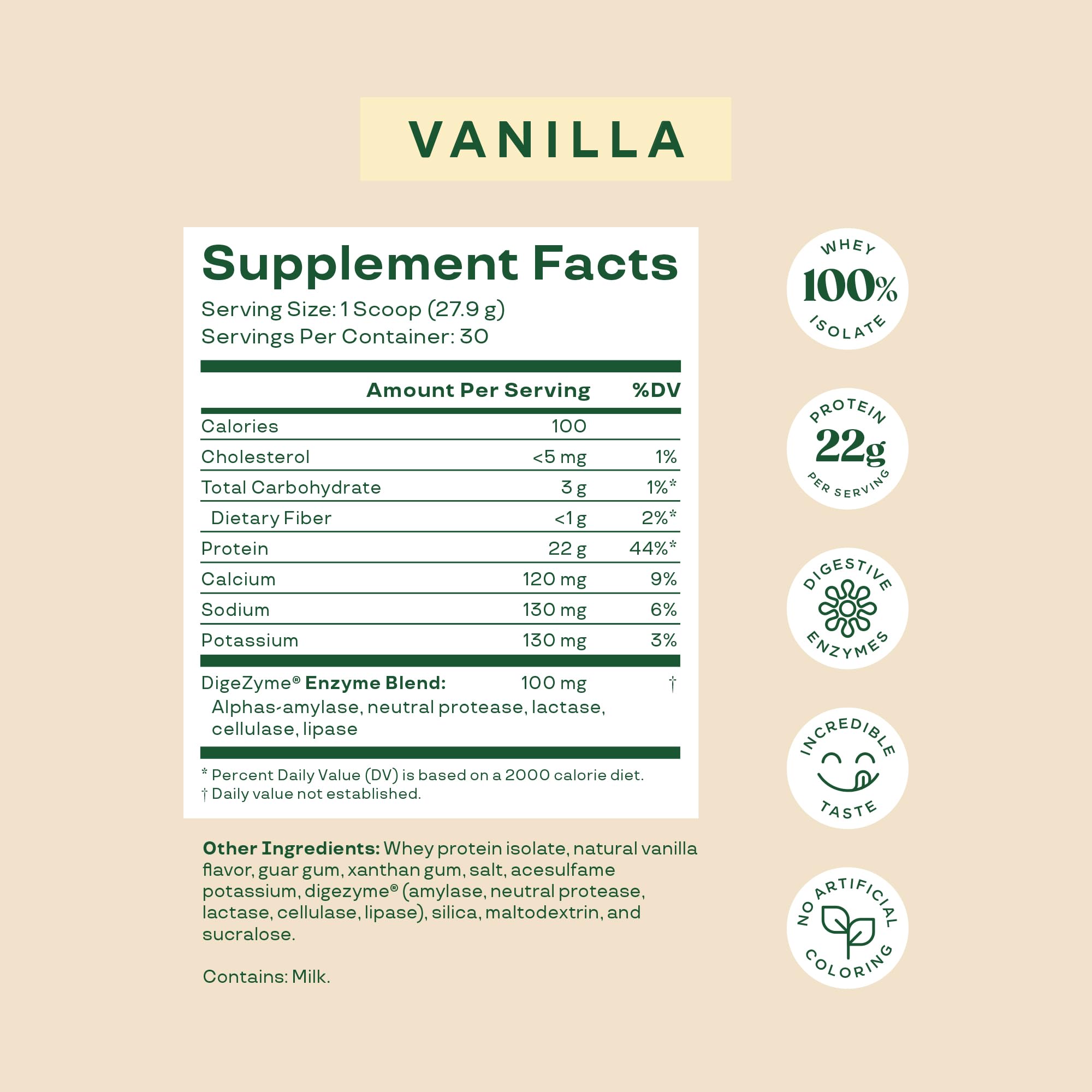 Bloom Nutrition digestive enzymes label highlights efficient nutrient absorption.