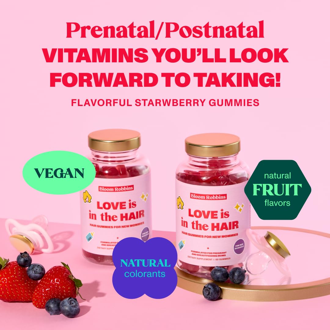 Bloom Robbins Prenatal vitamins vegan-gluten-free pack view emphasizes allergy-friendly daily nourishment.