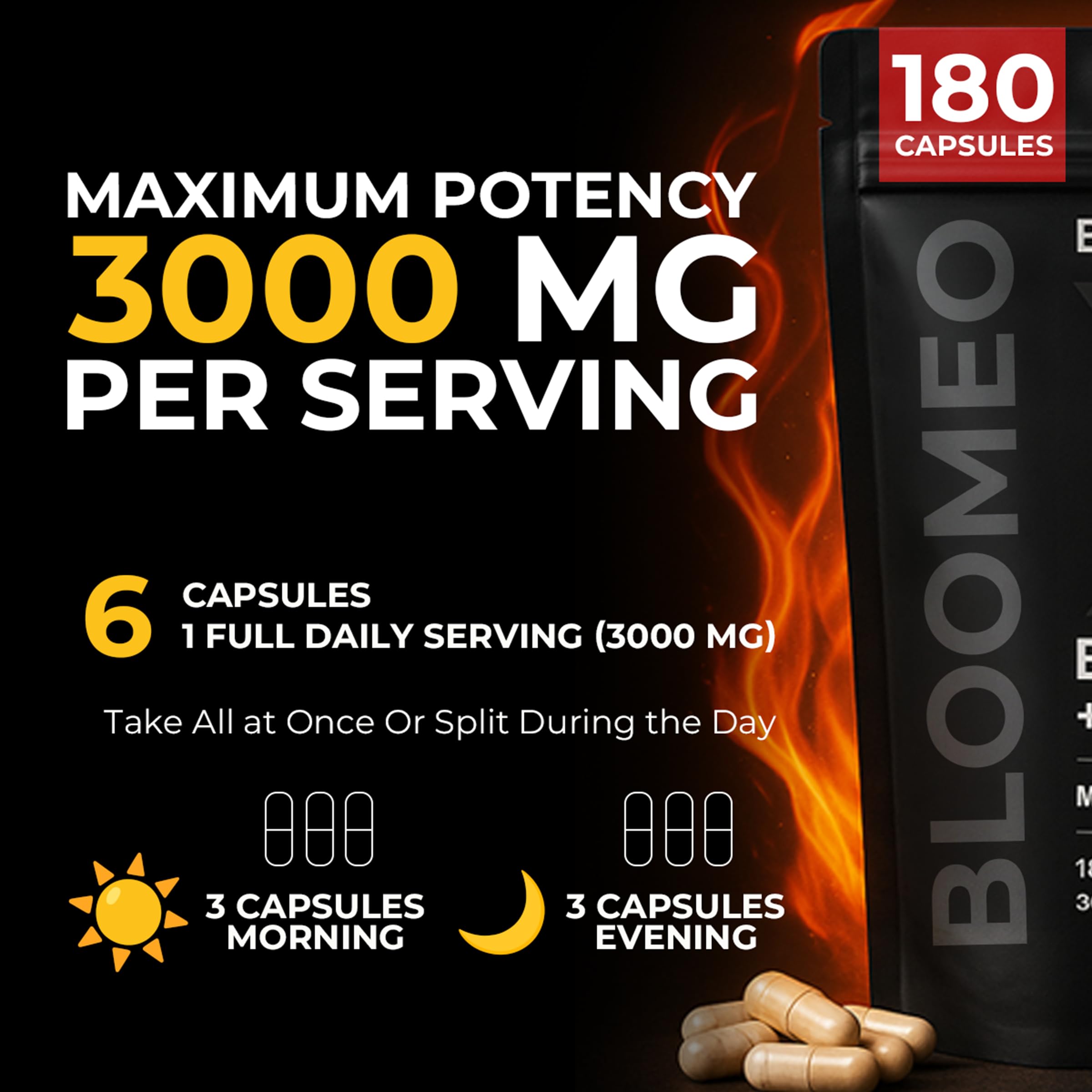 Bloomeo grass-fed beef liver capsules highlight natural iron support.