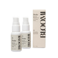 Bloomi Desire Body Oil bottle highlighting fragrance-free, lightweight hydration.