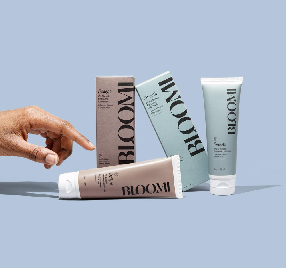 Relaxing self-care moment with Bloomi Desire Body Oil.