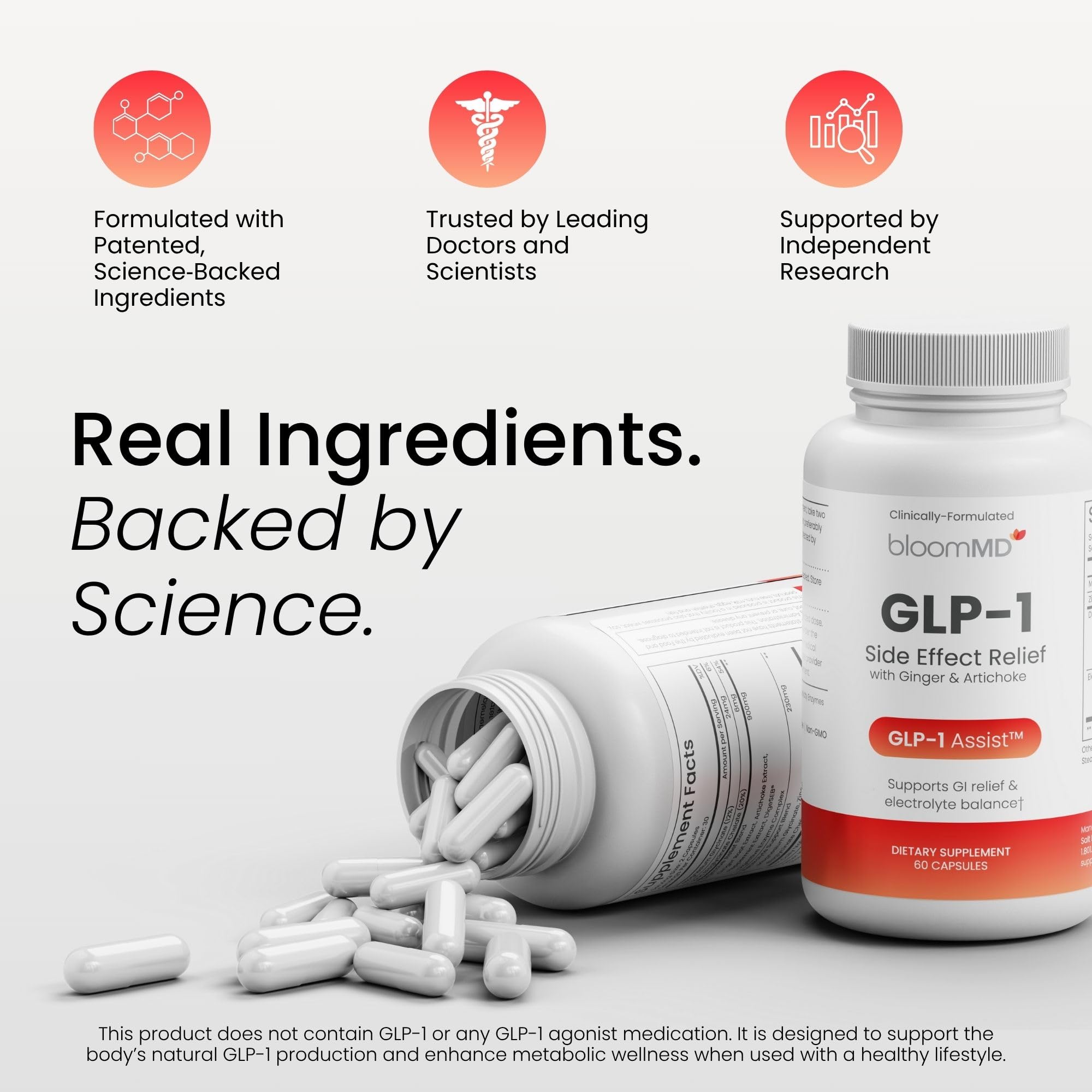 BloomMD GMP-certified facility badge on packaging highlights quality control.