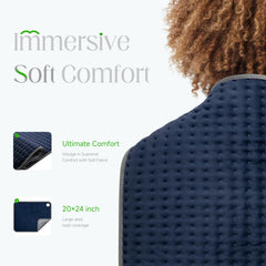 Blue Elf heating pad auto-off safety feature supports safe use