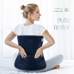 Blue Elf heating pad moist heat option enhances comfort with a light mist
