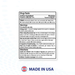 Blue-EMU cream on knee demonstrates potential pain relief and flexibility.