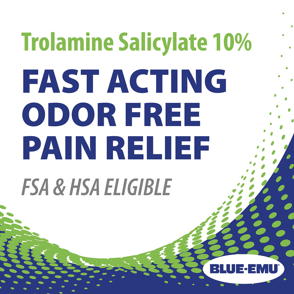BLUE-EMU Ultra Hemp Arthritis Pain Relief Cream odorless formula for discreet use.