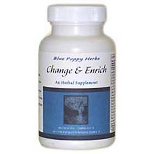 Blue Poppy Change & Enrich 180 caps bottle for balanced daily wellness.