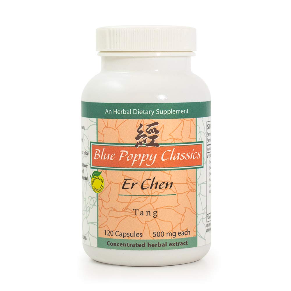 Blue Poppy Er Chen Tang bottle with 120 capsules for daily herbal support