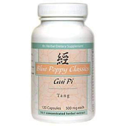 Blue Poppy Gui Pi Tang bottle with 120 capsules for traditional herbal support