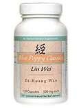 Blue Poppy Liu Wei Di Huang Wan 120-caps bottle for daily wellness support.