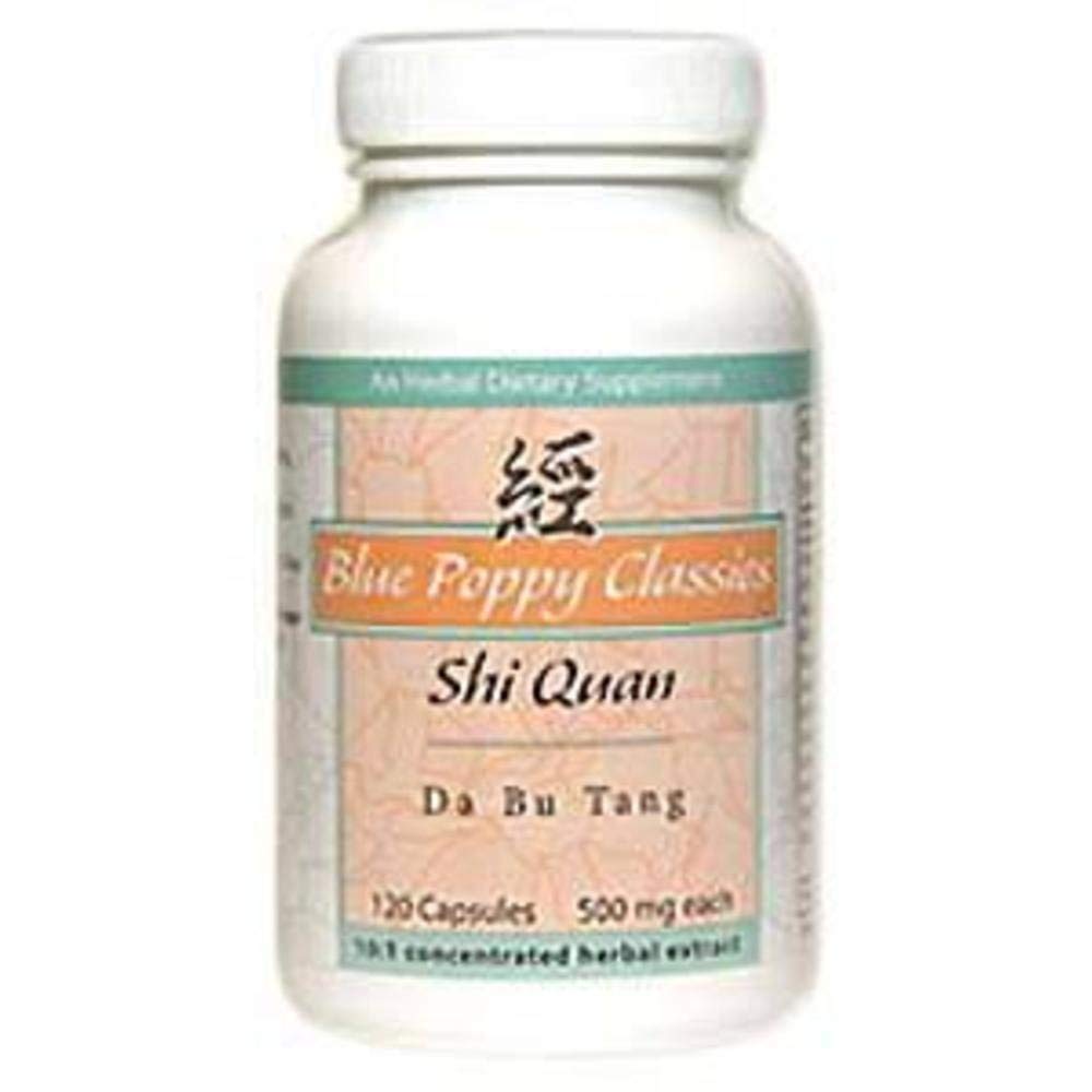 Blue Poppy Shi Quan Da Bu Tang 120 caps bottle supports balanced daily wellness