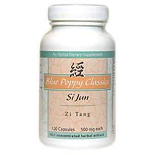 Blue Poppy Si Jun Zi Tang bottle with 120 capsules for daily vitality support