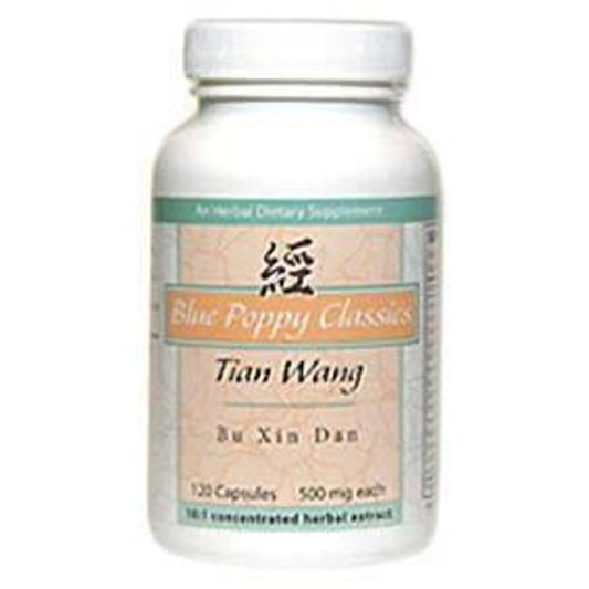 Blue Poppy Tian Wang Bu Xin Dan 120 caps bottle for daily balance