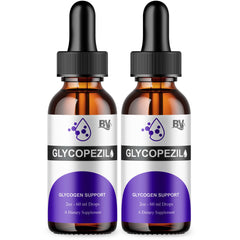 Blue Vibe Glycopezil Drops bottle close-up with amber glass and precise dropper for easy daily use.