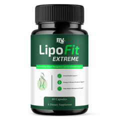 Blue Vibe Lipofit Extreme bottle showing 60 capsules for daily wellness