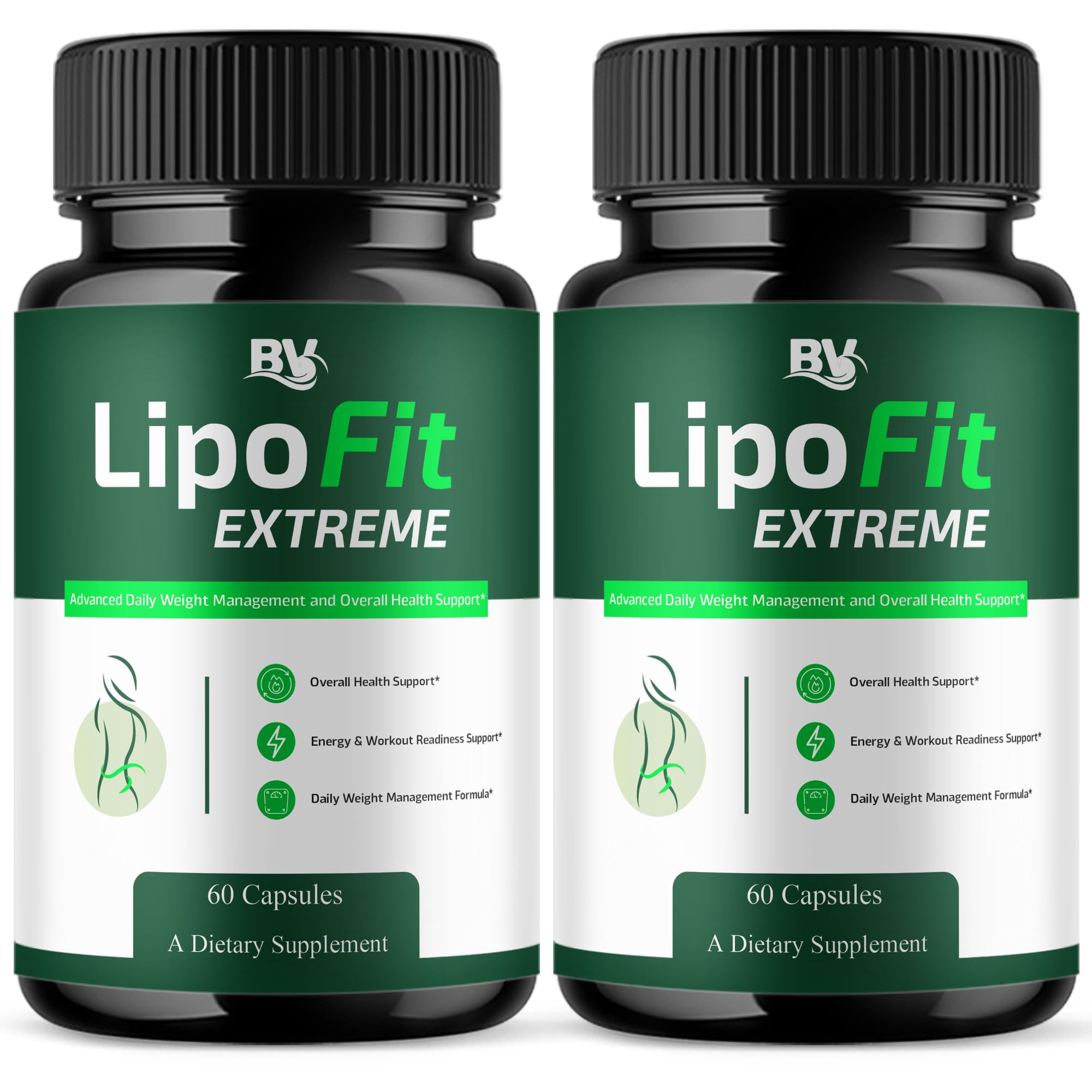 BLUE VIBE Lipofit Extreme capsules in bottle front view for daily wellness support