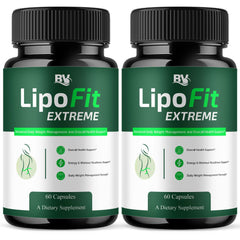BLUE VIBE Lipofit Extreme capsules in bottle front view for daily wellness support