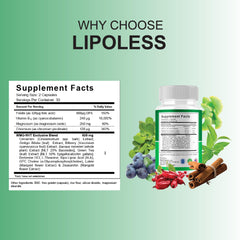 BLUE VIBE Lipoless Pro bottle front view for easy daily health routines