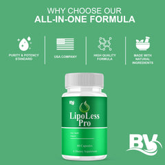BLUE VIBE Lipoless Pro bottle held in hand for simple daily intake