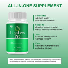 Keto-friendly Lipoless Pro statement on the BLUE VIBE box.