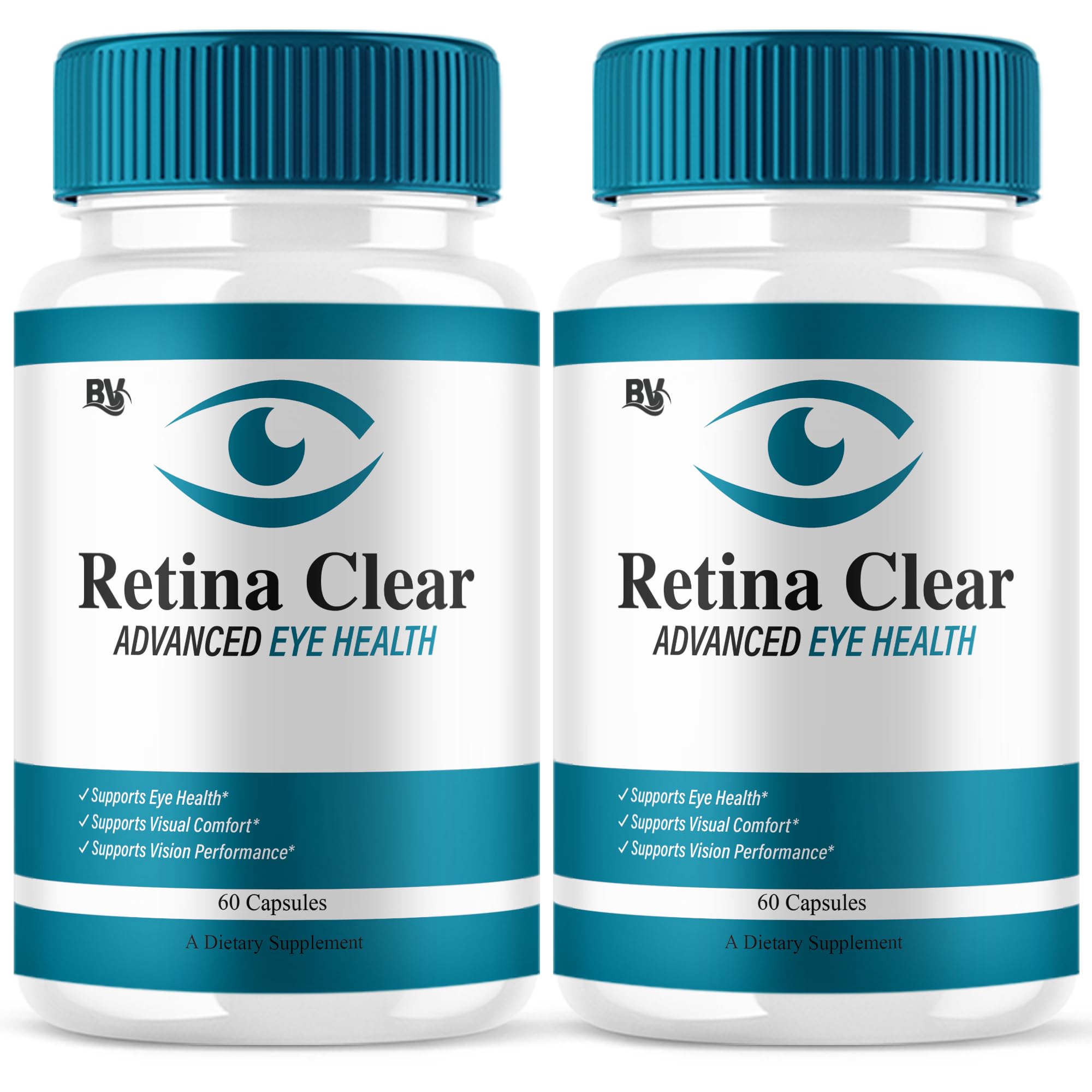 BLUE VIBE Retina Clear 2-pack box supports daily eye health.