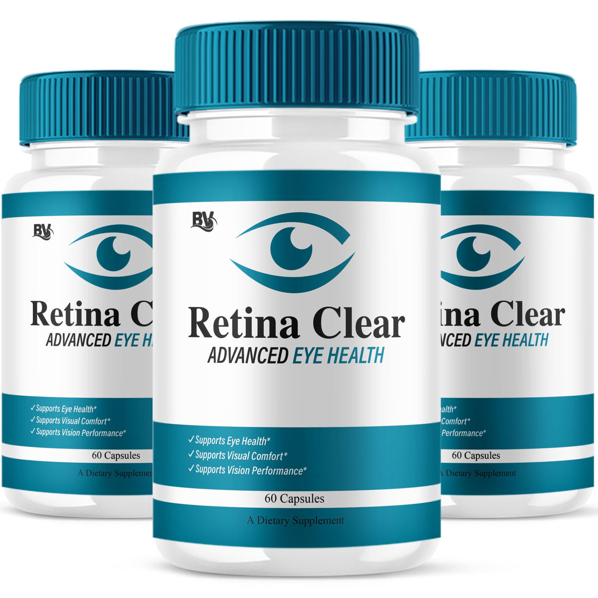 Blue Vibe Retina Clear bottle front for daily eye health support