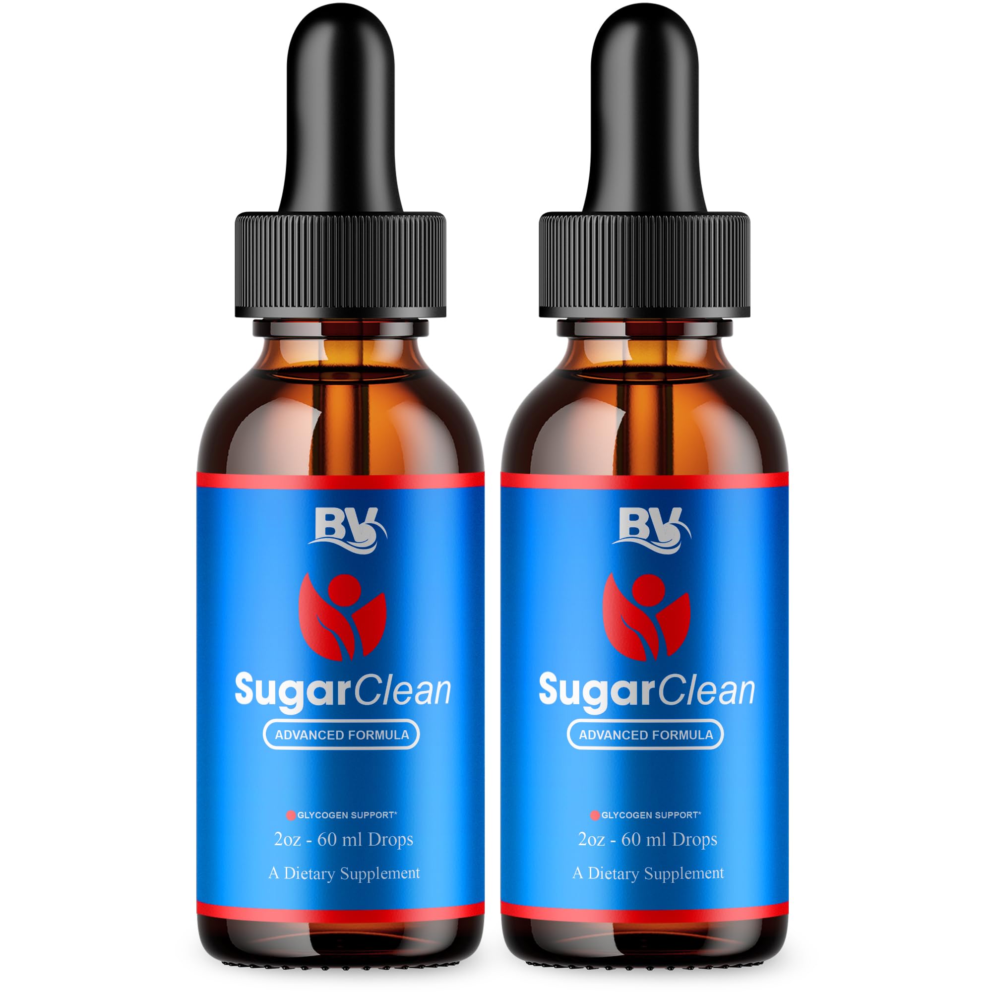 BLUE VIBE Sugar Clean amber bottle protects potency for daily use.
