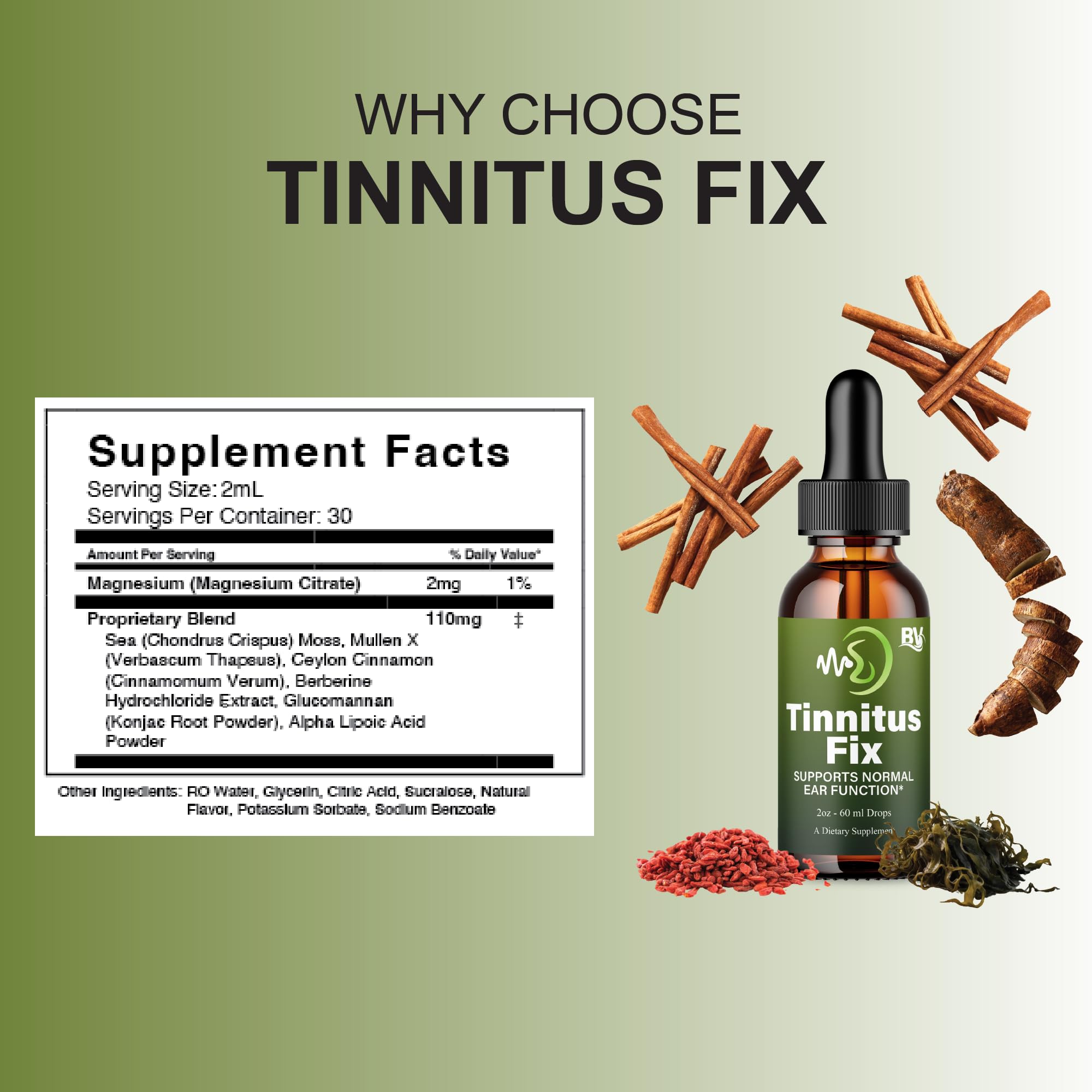Blue Vibe TinnitusFix dropper-dispense ensures precise dosing.