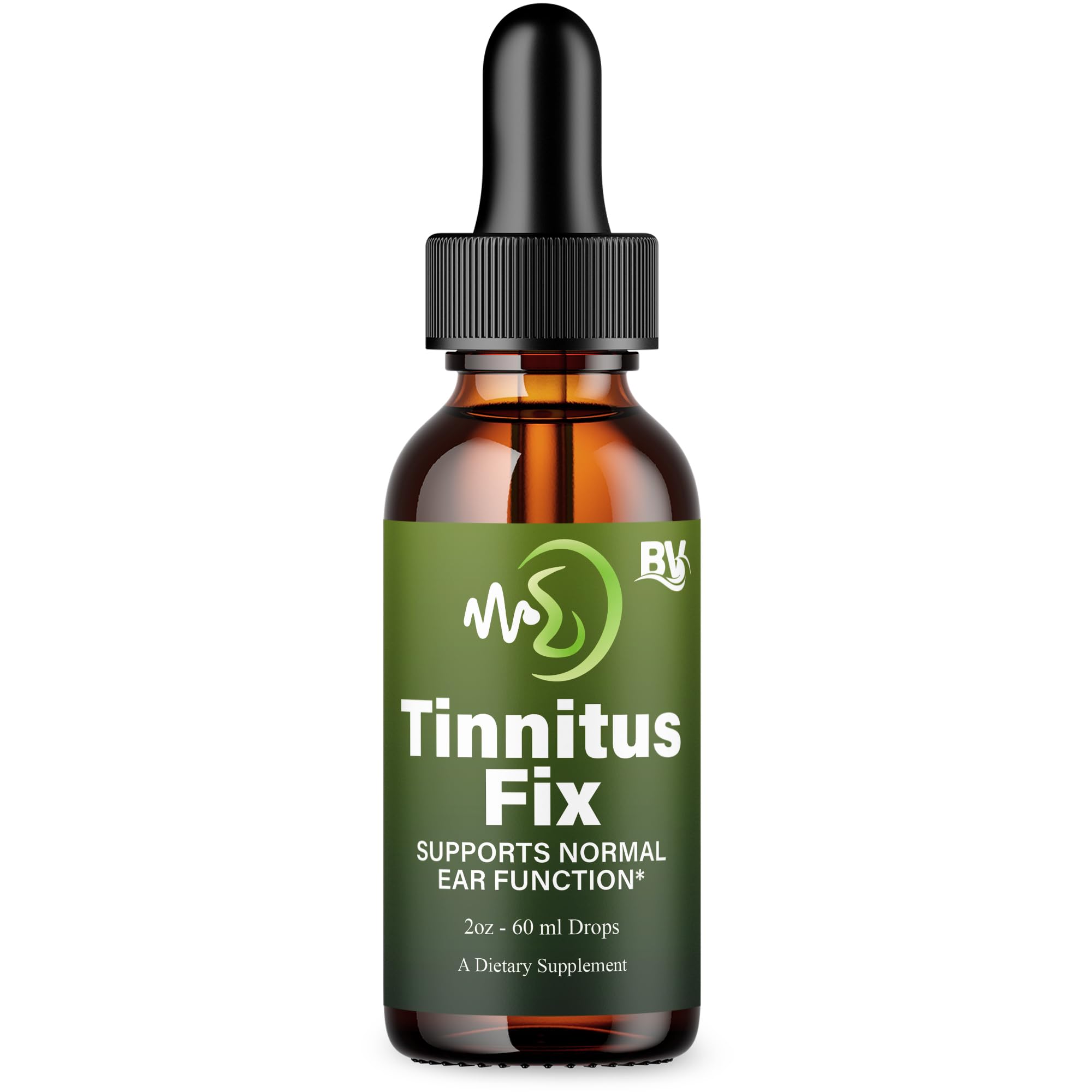 Blue Vibe TinnitusFix liquid bottle ready for daily drops.