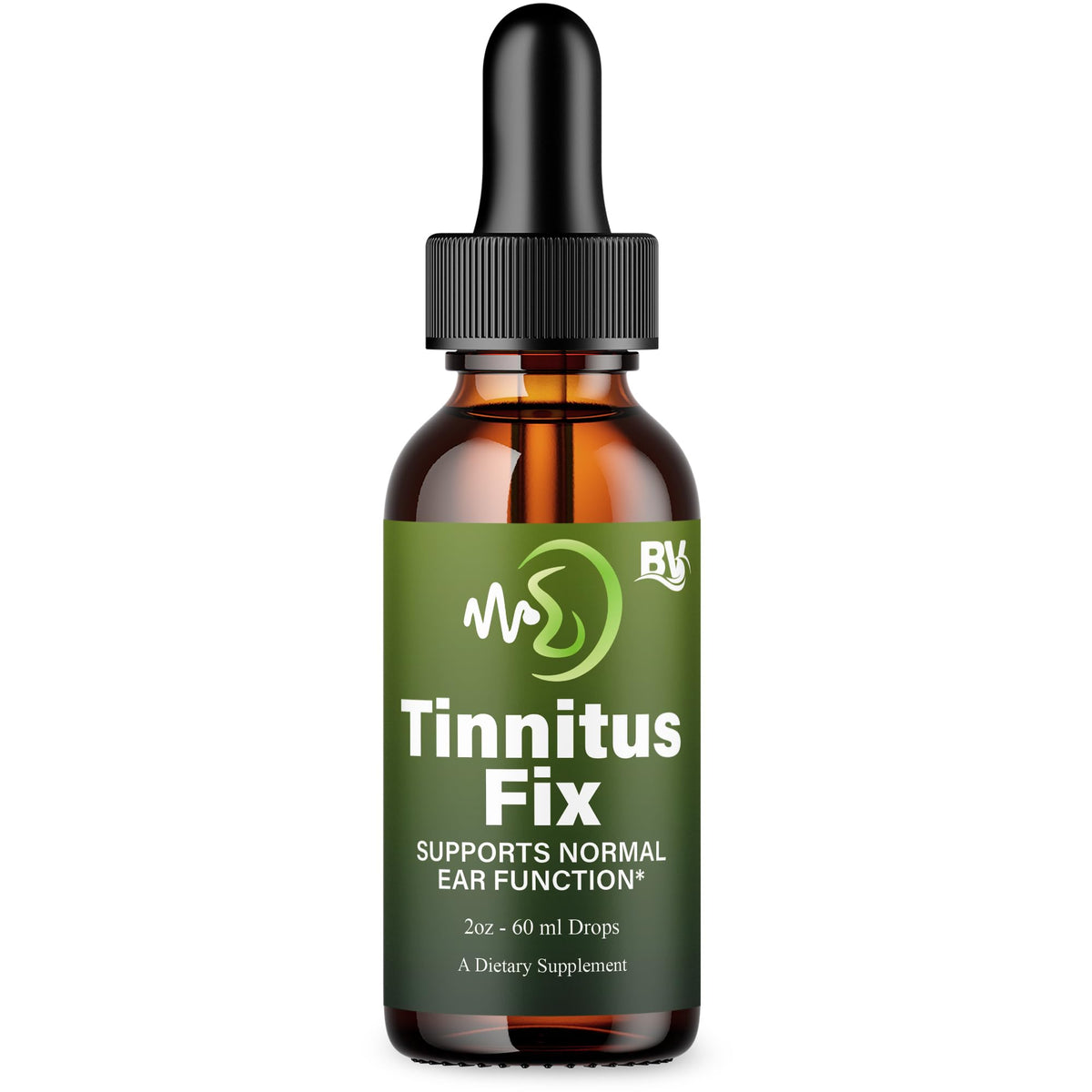 Blue Vibe TinnitusFix liquid bottle ready for daily drops.