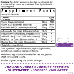 BlueBonnet Adrenal Support capsules ready for daily use
