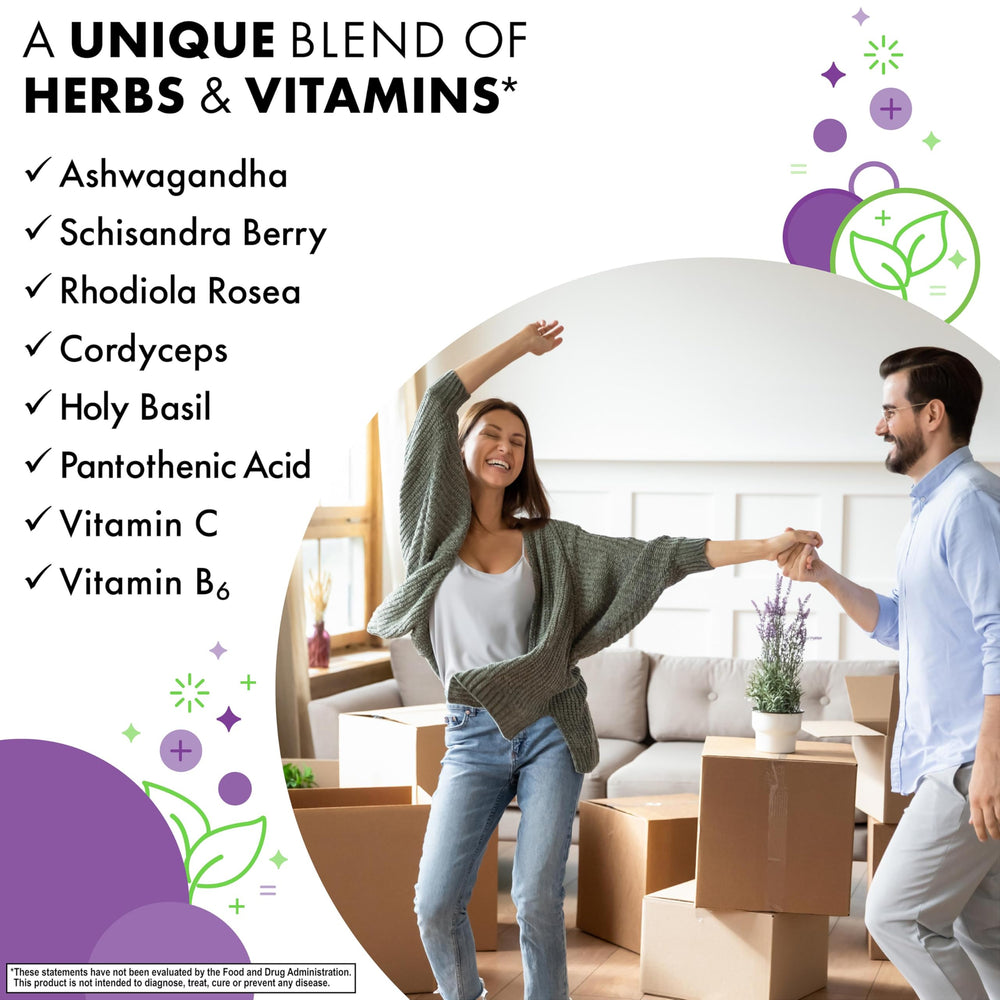 BlueBonnet Adrenal Support ingredients list in clean layout