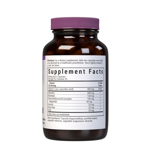 Bluebonnet BB-553 vitamin C formula capsules highlight antioxidant support