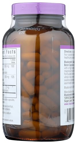 Close-up of Bluebonnet capsules for easy daily supplementation and bone support.