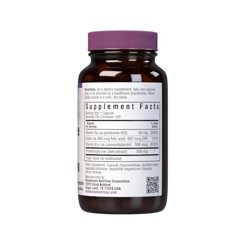 BlueBonnet Homocysteine Formula capsules-closeup shows plant-based ingredients.