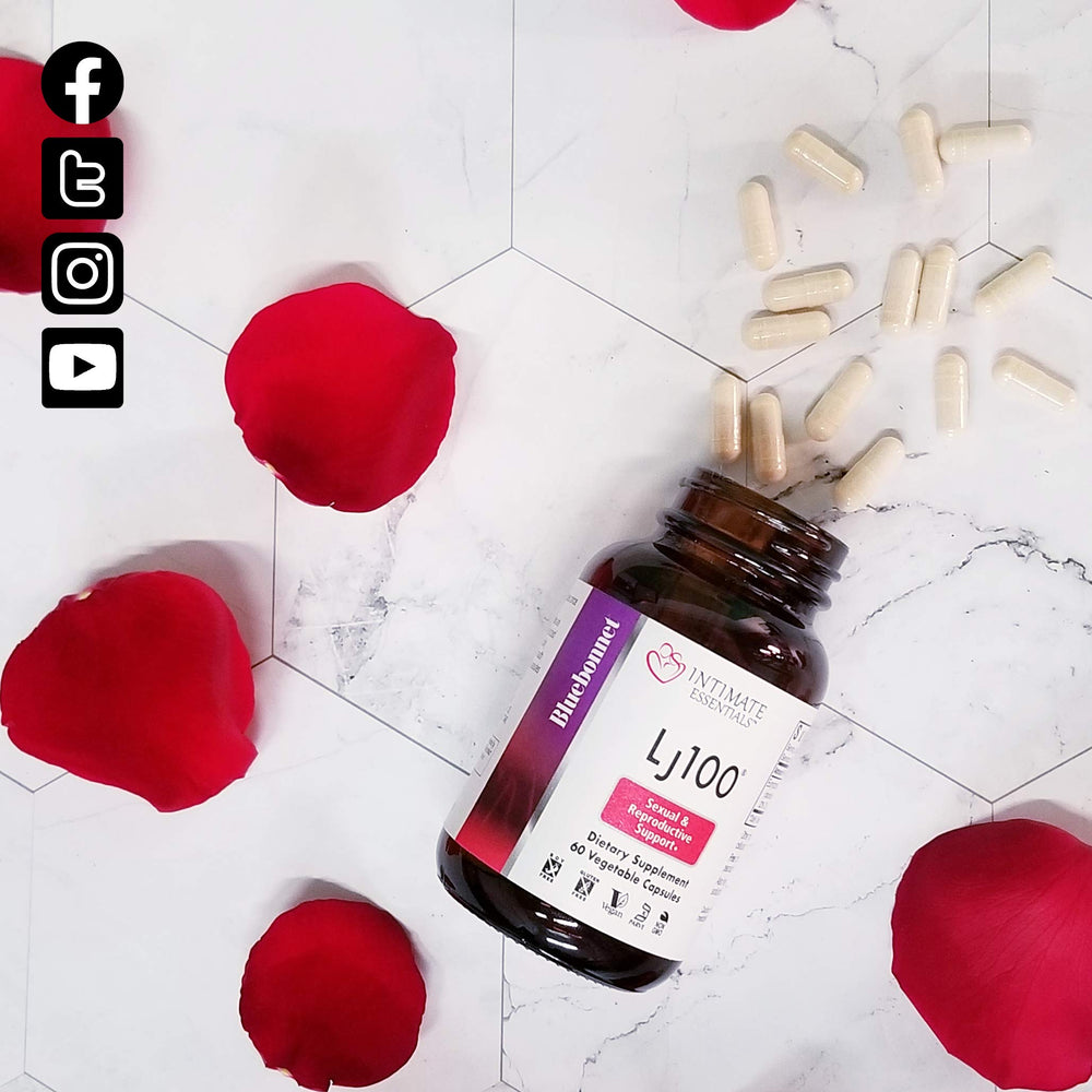 BlueBonnet Intimate Essentials LJ100 ingredients graphic explains formulation.