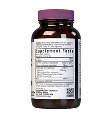 Bluebonnet kosher-certified, gluten-free, dairy-free capsules convey comprehensive product standards.