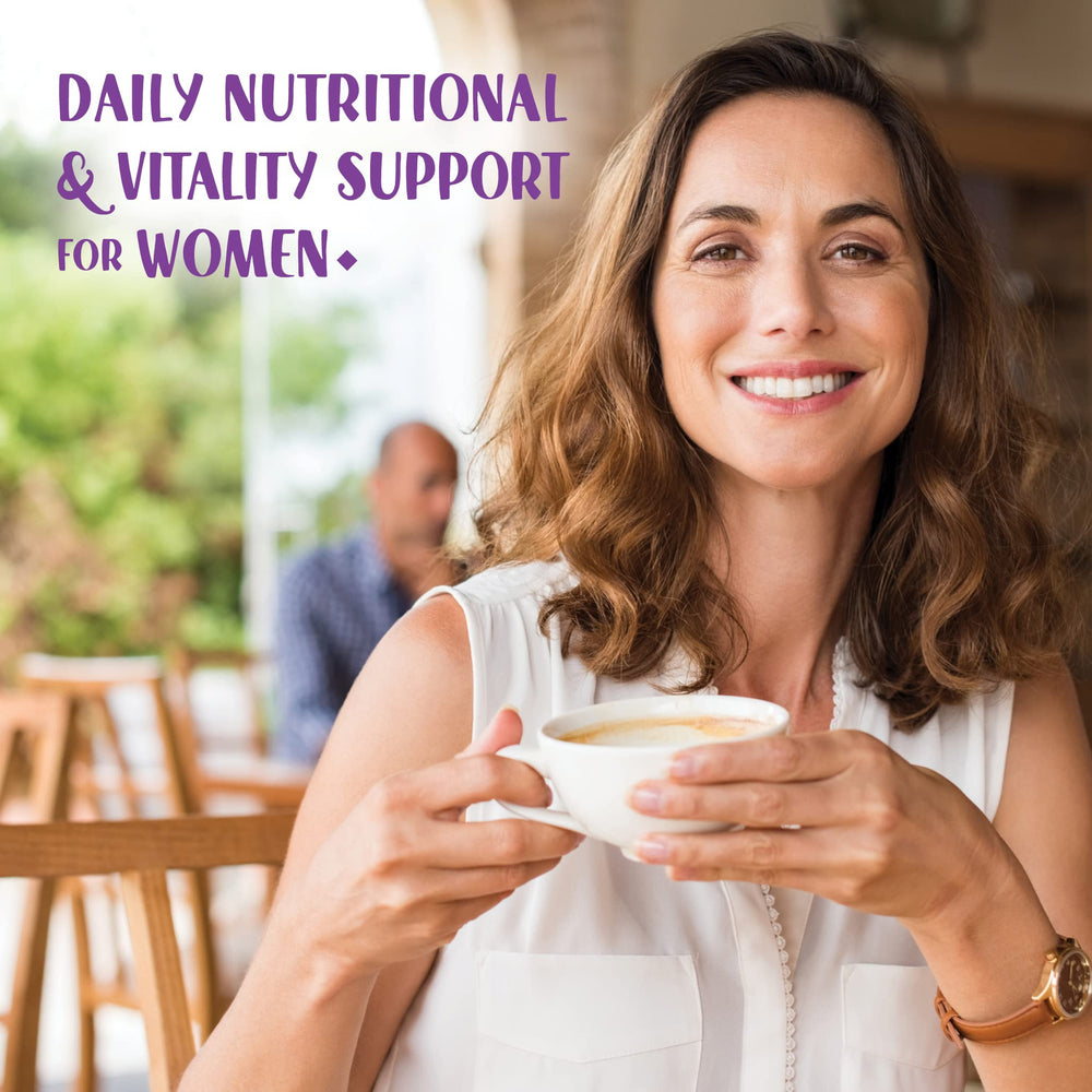BlueBonnet Ladies' One 40+ capsules provide easy daily wellness support.