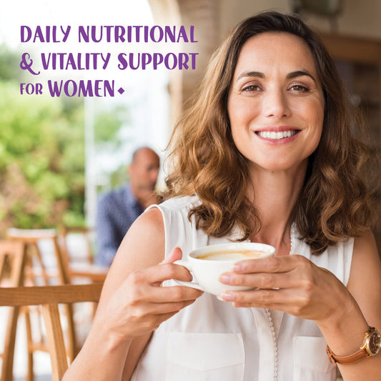 BlueBonnet Ladies' One 40+ capsules provide easy daily wellness support.