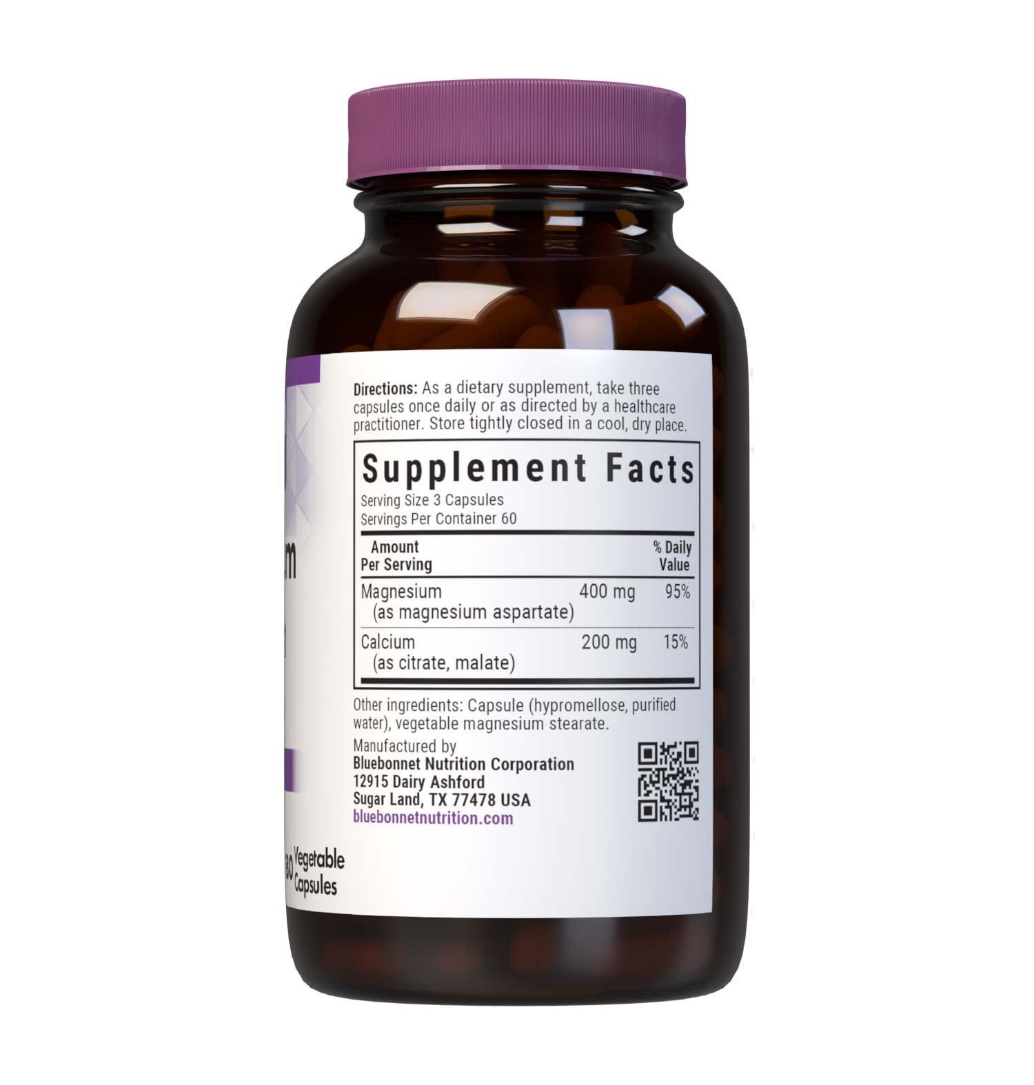 BlueBonnet Magnesium & Calcium capsules offer vegan, non-GMO support.
