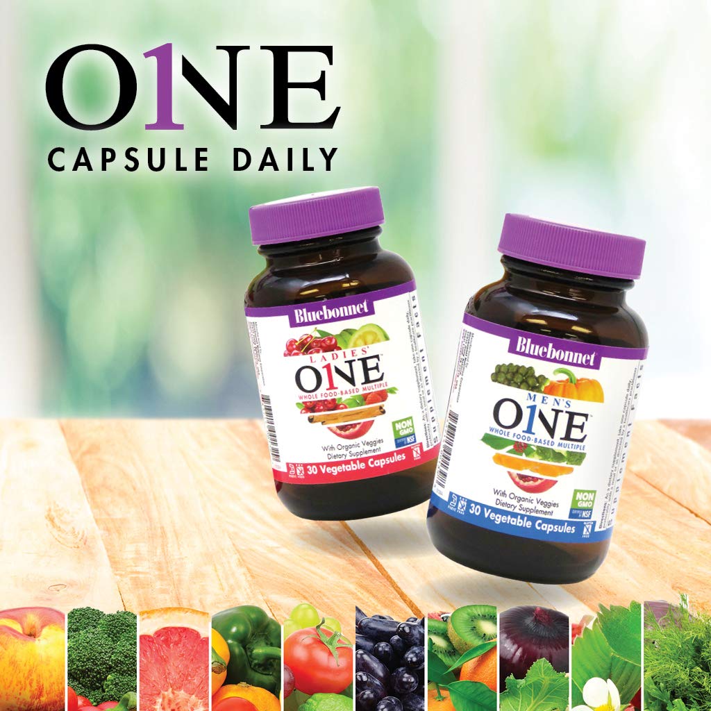 BlueBonnet One for Men plant-sourced enzyme blend scene conveys digestion support