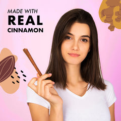 BlueBonnet cinnamon bark supplement label highlights vegan, gluten-free attributes.