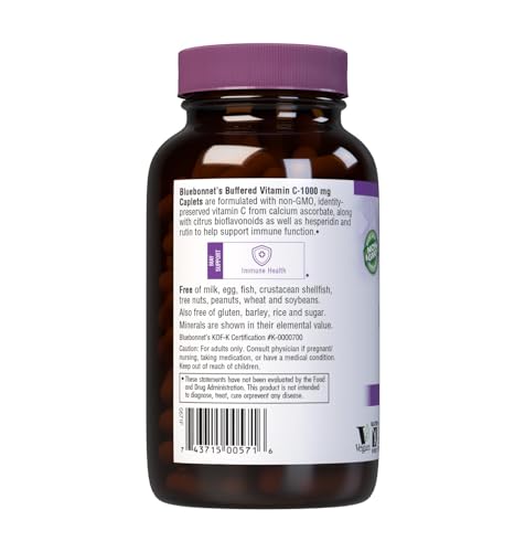 BlueBonnet Vitamin C with citrus bioflavonoids illustration showing natural synergy.