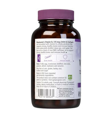 BlueBonnet D3 softgels pouring from bottle showing easy to swallow form.