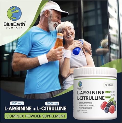 BlueEarth Company berry blend powder dissolving in water for a refreshing mix.