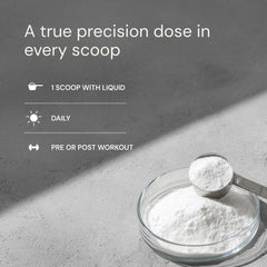 Athlete using Blueprint Bryan Johnson Creatine Monohydrate during training for focus